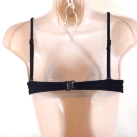 SEAFOLLY Women New White Red Black Stripes NWT US Size 4 Bikini TOP Swimwear - Picture 6 of 8